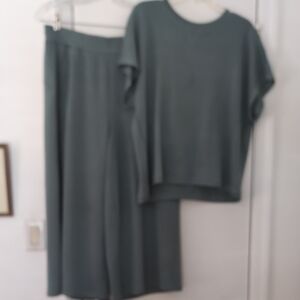 Elegant Gray Two-Piece Set